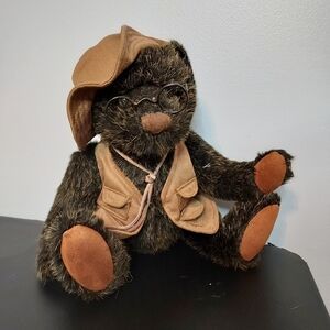DanDee Collectors Choice Bear Stuffed Animal Vest/Glasses